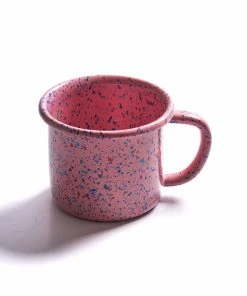 Kapka Splatter Fest Enamel Mug Pink