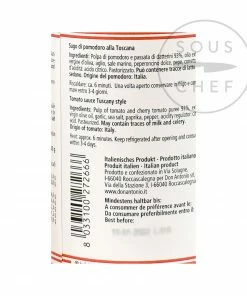 Don Antonio Toscana Sauce 500g Ingredients 9 Don Antonio Toscana Sauce 500g Ingredients