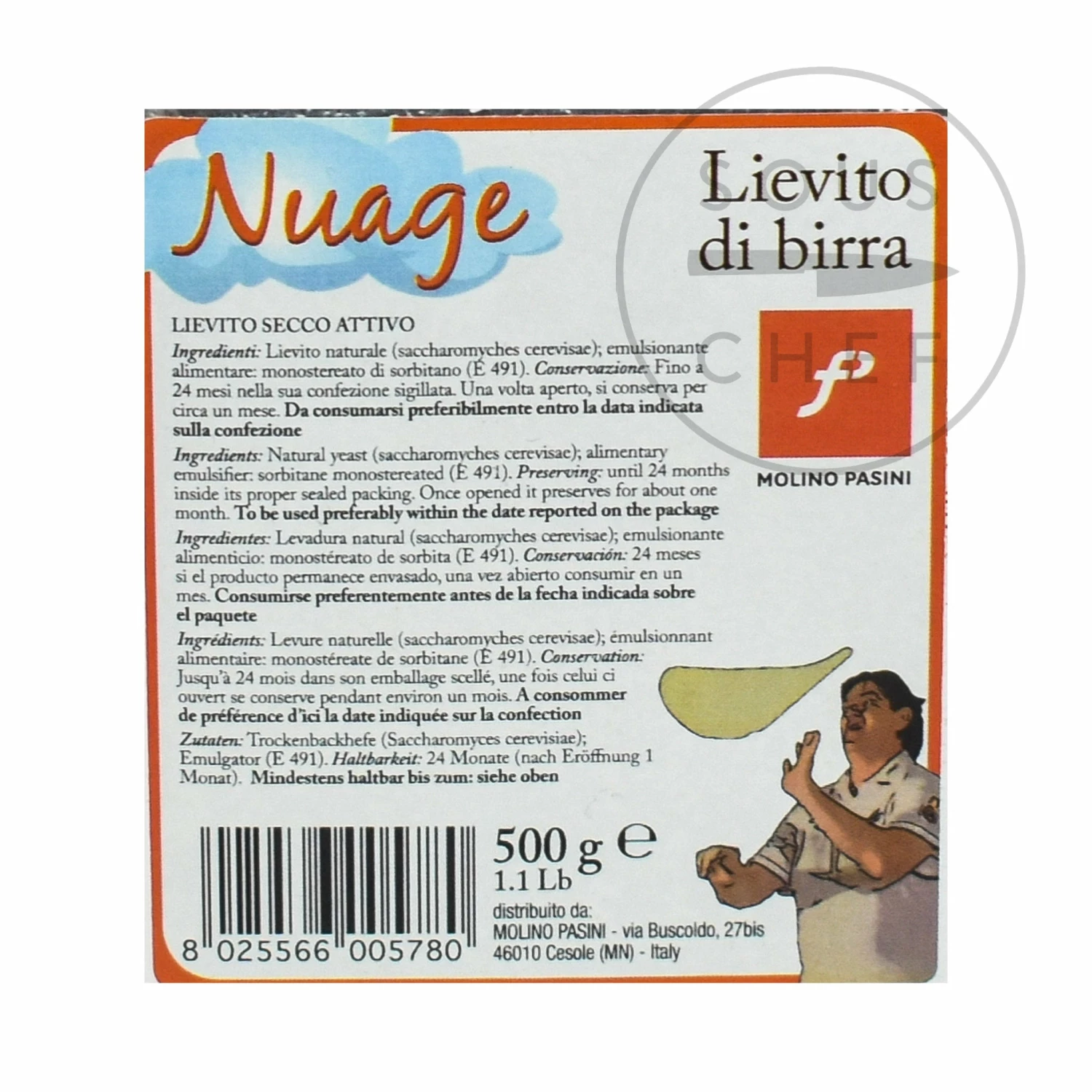 La Credenza Ingredients Molino Pasini Active Dried Yeast 500g 4 La Credenza Ingredients Molino Pasini Active Dried Yeast 500g