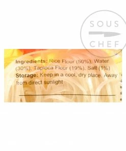 Longdan Ingredients Vietnamese Rice Pho Noodles Banh Pho 2.5mm 400g