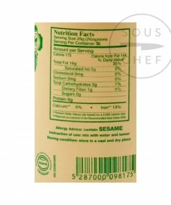 Lebanese SH Yaman Tahini 454g Ingredients