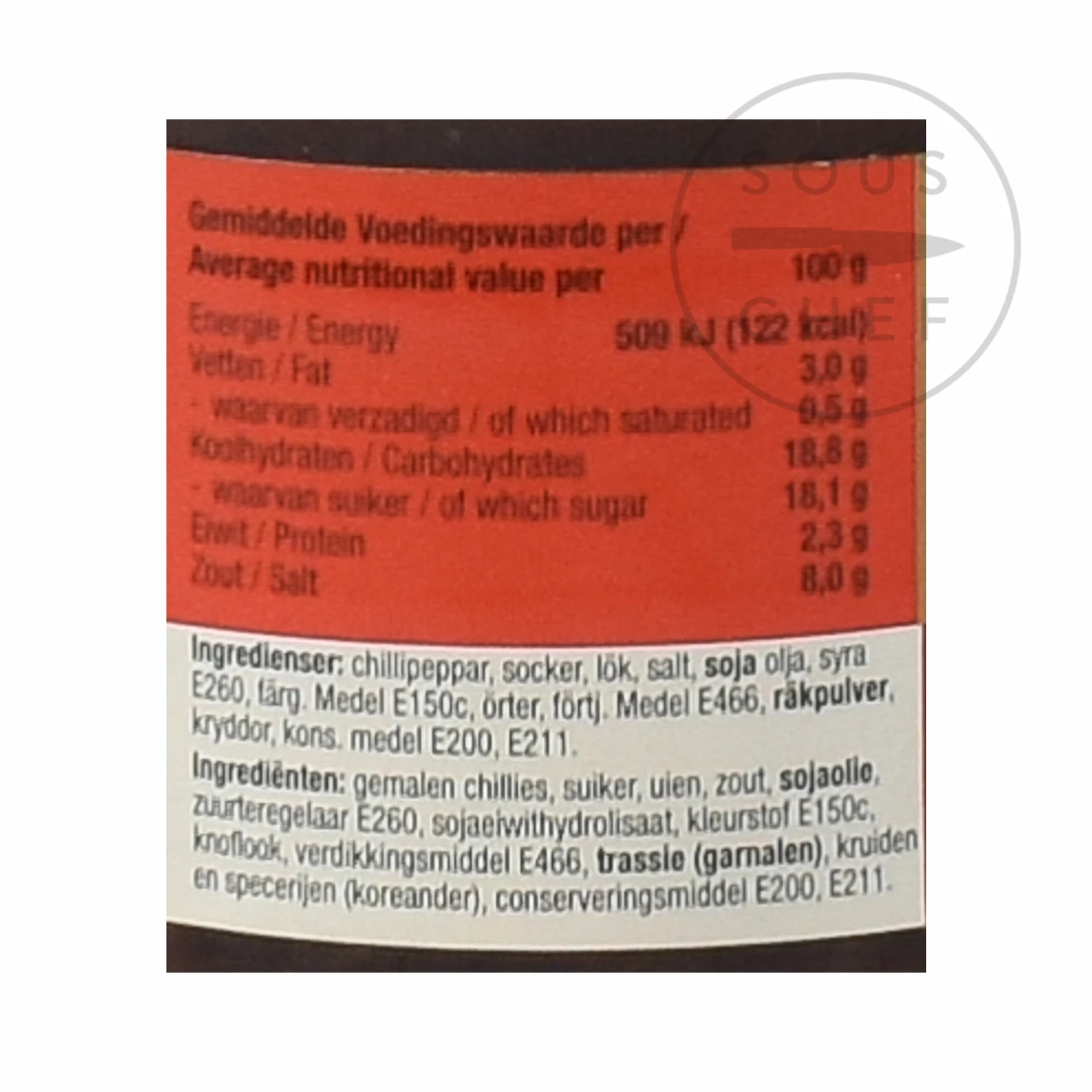 Ingredients Lucullus Sambal Manis 200g 6 Ingredients Lucullus Sambal Manis 200g