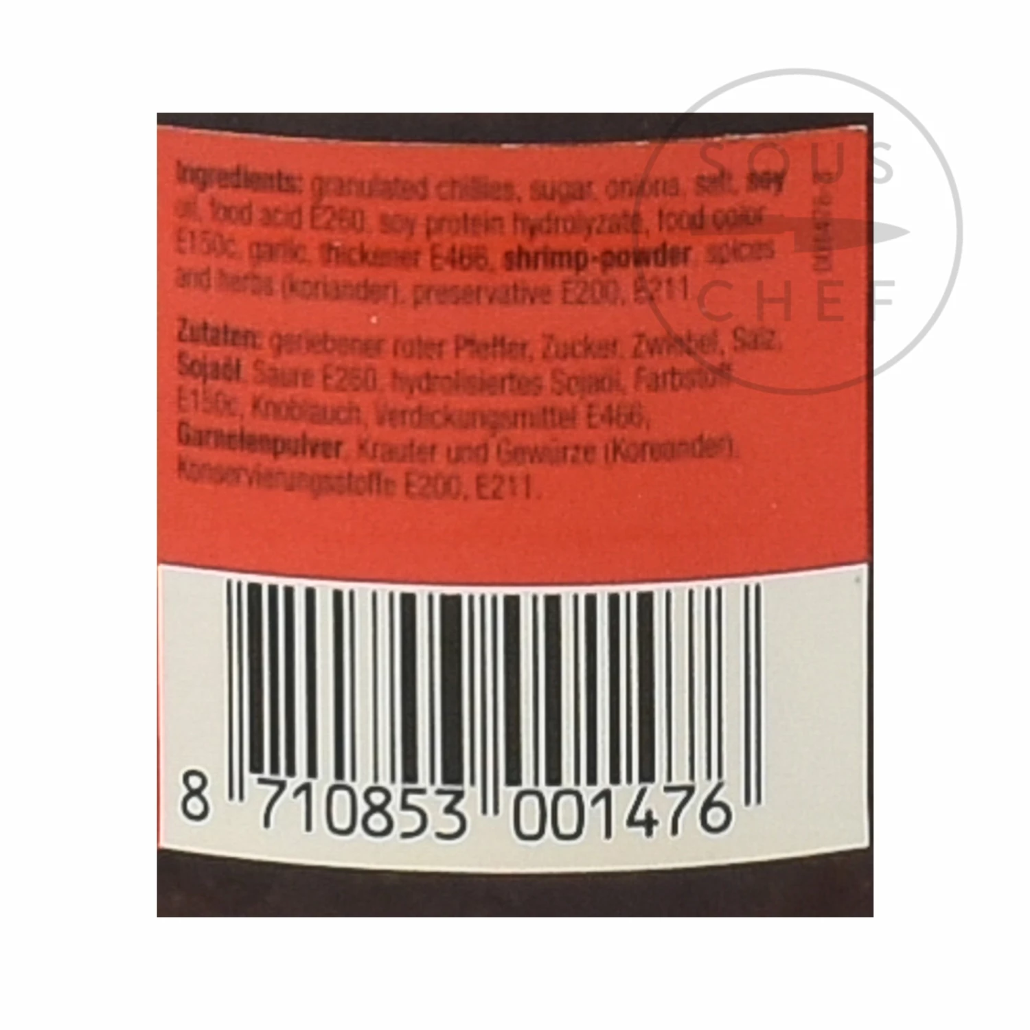 Ingredients Lucullus Sambal Manis 200g 7 Ingredients Lucullus Sambal Manis 200g