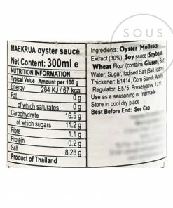 Mae Krua Ingredients Thai Oyster Sauce 300ml