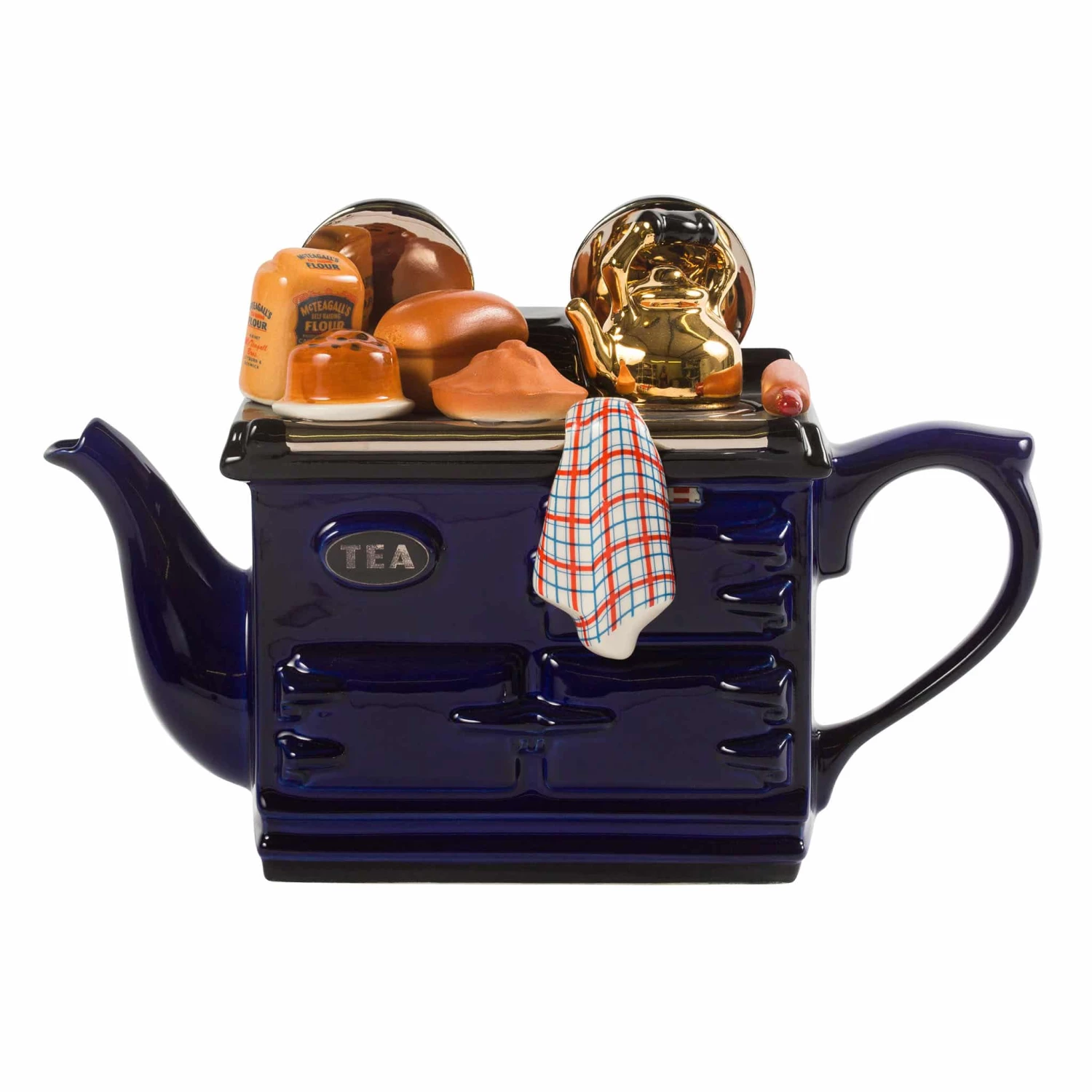 Novelty Tea Aga Baking Teapot Blue 1.3L 3 Novelty Tea Aga Baking Teapot Blue 1.3L