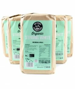 Matthews Cotswold Flour Matthews Cotswold Organic Strong White Flour 5x1.5kg Ingredients