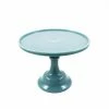 Mosser Glass Georgia Blue Milk Glass Cake Stand 10" Tableware 1 Mosser Glass Georgia Blue Milk Glass Cake Stand 10" Tableware