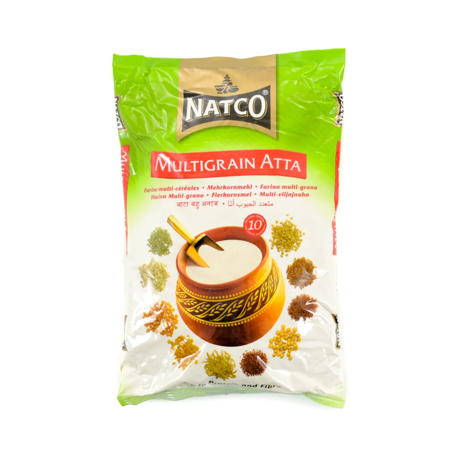 Ingredients Natco Multigrain Chakki Atta 1.5kg 3 Ingredients Natco Multigrain Chakki Atta 1.5kg