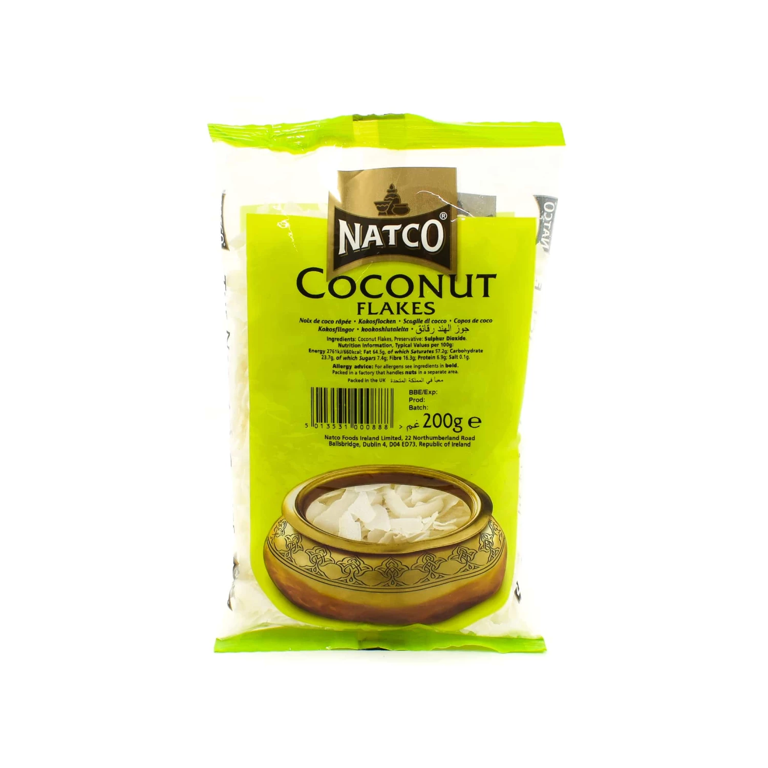 Ingredients Natco Coconut Flakes 200g 3 Ingredients Natco Coconut Flakes 200g