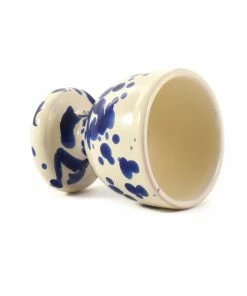Puglia Handmade Tableware Puglia Blue Splatter Egg Cup