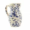 Puglia Handmade Tableware Puglia Blue Splatter Pitcher 1 Puglia Handmade Tableware Puglia Blue Splatter Pitcher