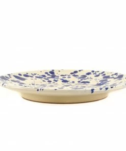 Puglia Handmade Tableware Puglia Blue Splatter Side Plate 19cm