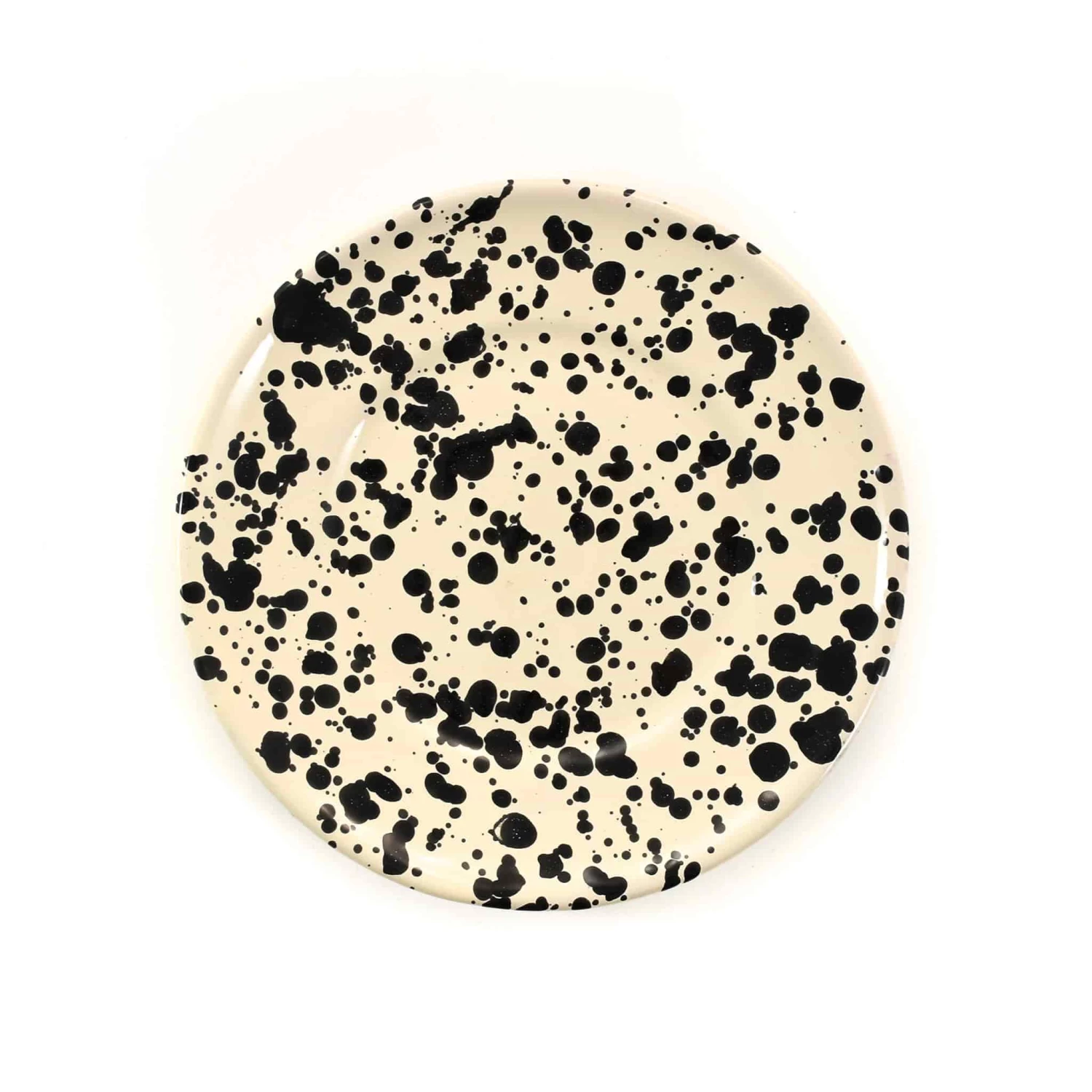 Puglia Handmade Puglia Black Splatter Side Plate 19cm 3 Puglia Handmade Puglia Black Splatter Side Plate 19cm