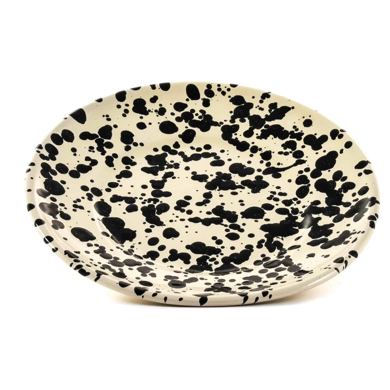 Puglia Handmade Puglia Black Splatter Side Plate 19cm 5 Puglia Handmade Puglia Black Splatter Side Plate 19cm