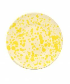 Puglia Handmade Puglia Yellow Splatter Side Plate 19cm