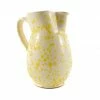 Puglia Handmade Tableware Puglia Yellow Splatter Ceramic Pitcher 1 Puglia Handmade Tableware Puglia Yellow Splatter Ceramic Pitcher