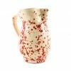 Puglia Handmade Puglia Red Splatter Pitcher 1 Puglia Handmade Puglia Red Splatter Pitcher