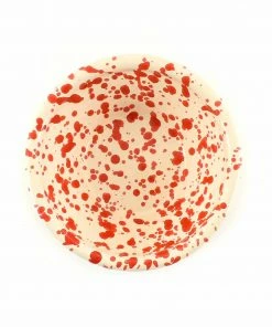 Puglia Handmade Puglia Red Splatter Bowl 12cm Tableware 6 Puglia Handmade Puglia Red Splatter Bowl 12cm Tableware