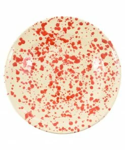 Puglia Handmade Puglia Red Splatter Pasta Bowl 29cm