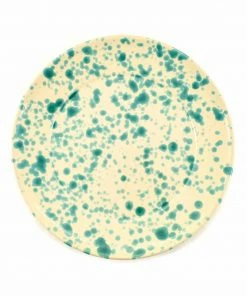 Puglia Handmade Puglia Aquamarine Splatter Dinner Plate 27cm