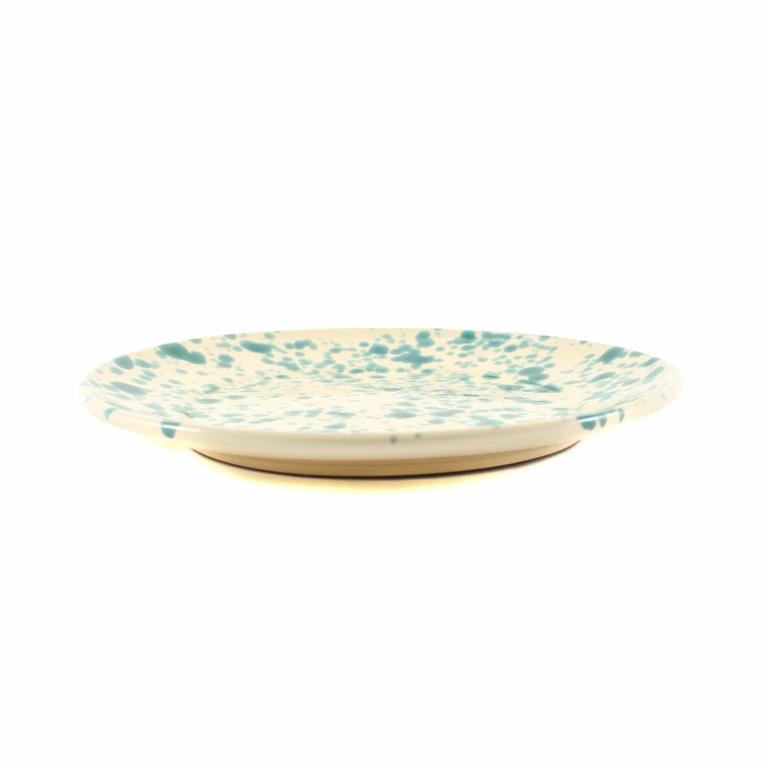 Puglia Handmade Puglia Aquamarine Splatter Dinner Plate 27cm 4 Puglia Handmade Puglia Aquamarine Splatter Dinner Plate 27cm