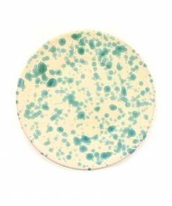 Puglia Handmade Puglia Aquamarine Splatter Side Plate 19cm