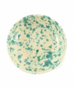 Puglia Handmade Puglia Aquamarine Splatter Bowl 19cm Tableware
