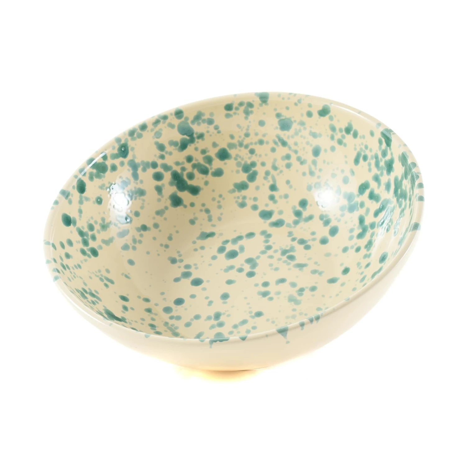 Puglia Handmade Tableware Puglia Aquamarine Splatter Large Salad Bowl 28cm 4 Puglia Handmade Tableware Puglia Aquamarine Splatter Large Salad Bowl 28cm
