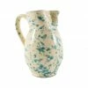 Puglia Handmade Puglia Aquamarine Splatter Ceramic Pitcher Tableware 2 Puglia Handmade Puglia Aquamarine Splatter Ceramic Pitcher Tableware