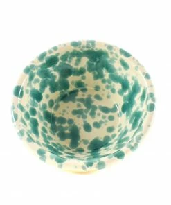 Puglia Handmade Puglia Aquamarine Splatter Bowl 12cm Tableware