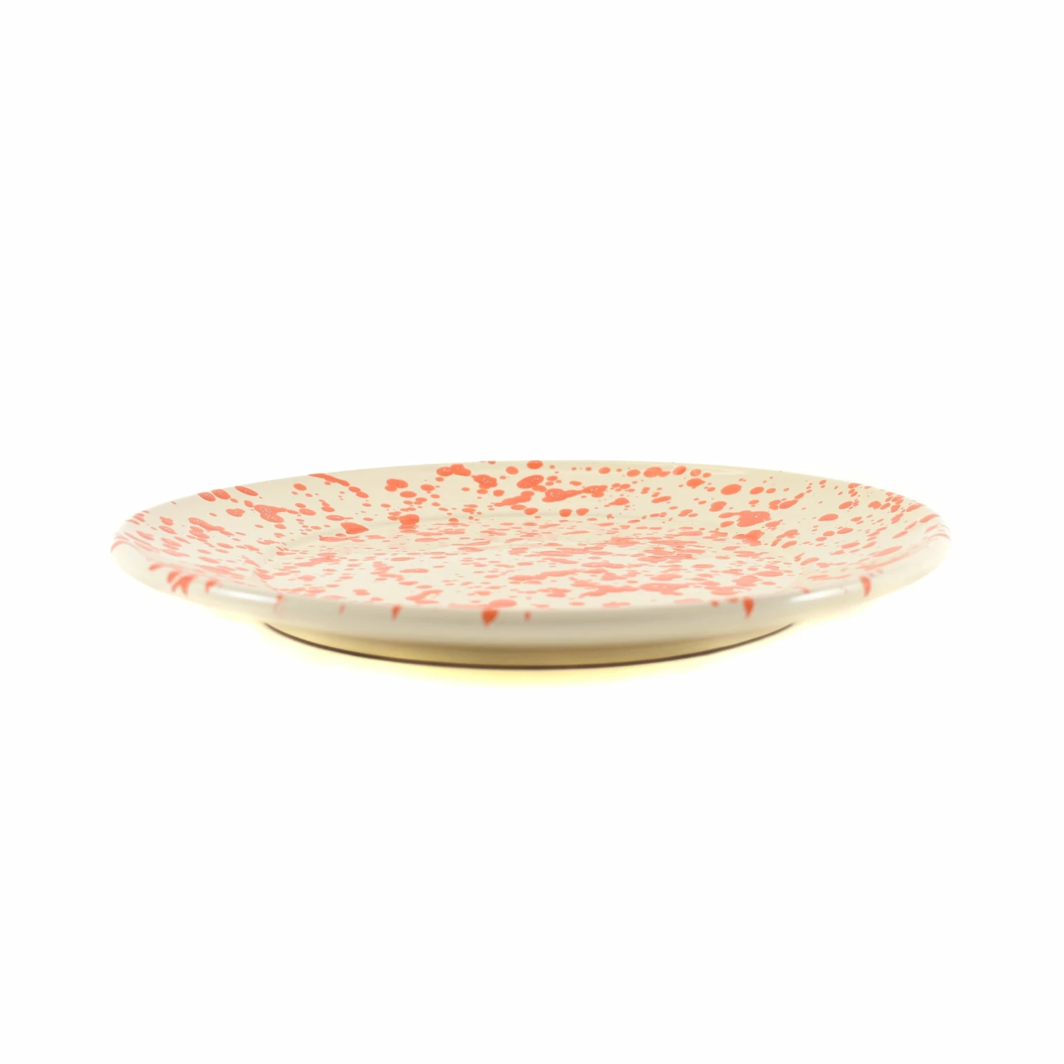 Puglia Handmade Tableware Puglia Orange Splatter Dinner Plate 27cm 4 Puglia Handmade Tableware Puglia Orange Splatter Dinner Plate 27cm