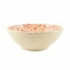 Puglia Handmade Puglia Orange Splatter Large Salad Bowl 28cm
