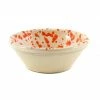 Puglia Handmade Puglia Orange Splatter Bowl 12cm Tableware