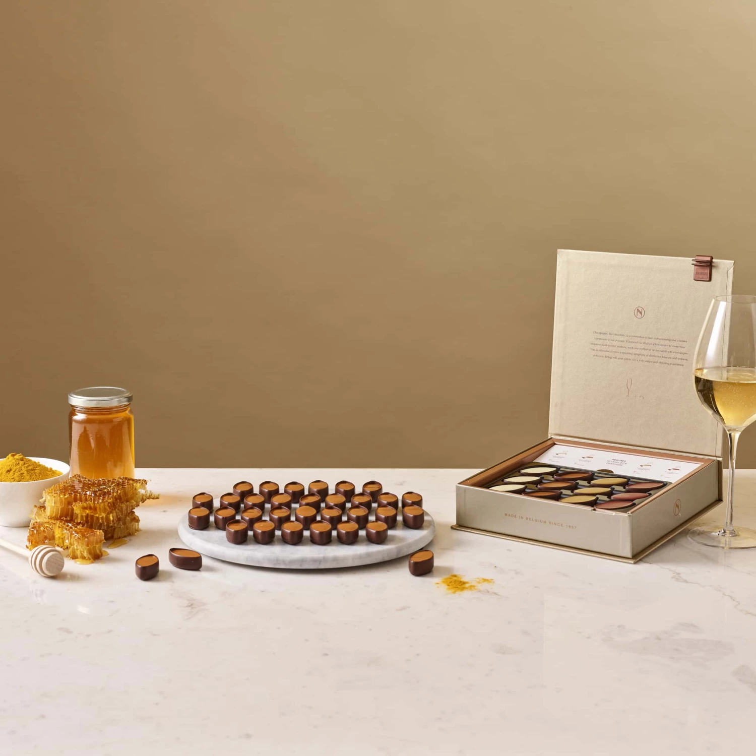 Ingredients Neuhaus Pralines Champagne Pairing Selection - 24 Pieces 5 Ingredients Neuhaus Pralines Champagne Pairing Selection - 24 Pieces