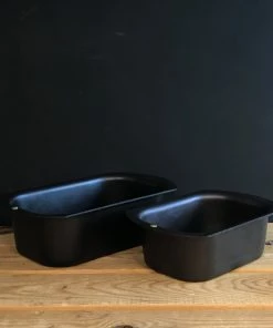 Netherton Foundry Spun Iron Loaf Tins Set Of 2