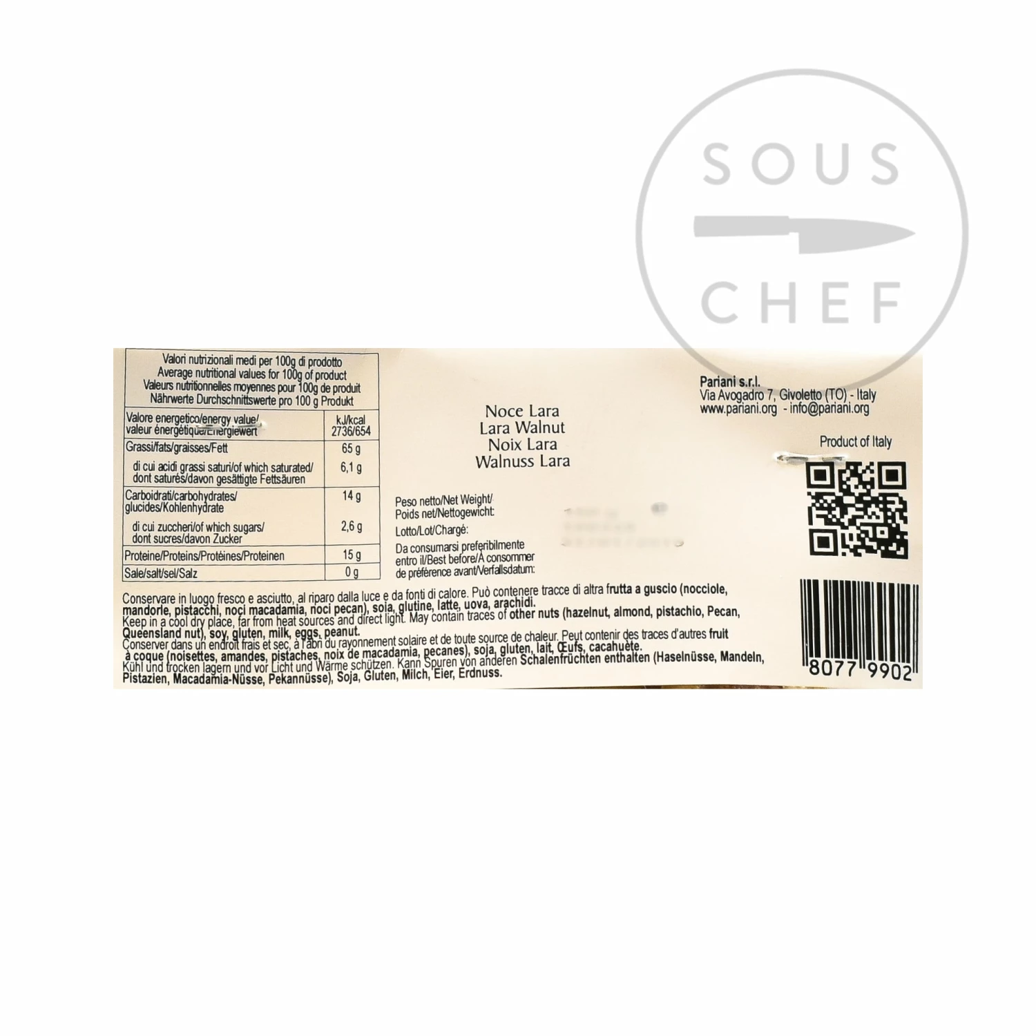 Pariani Ingredients Italian Lara Walnut Quarters 150g 4 Pariani Ingredients Italian Lara Walnut Quarters 150g