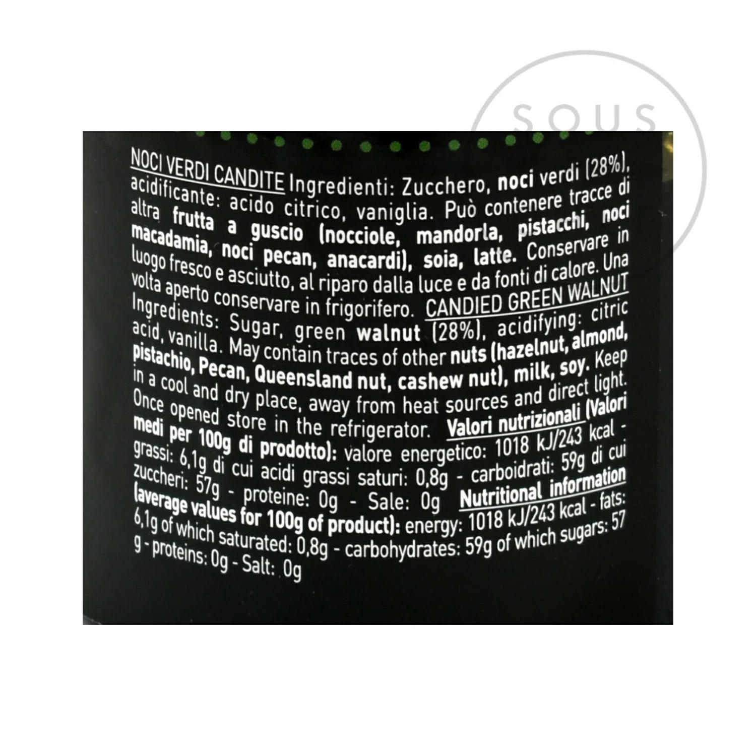 Pariani Ingredients Veneto Candied Green Walnuts 250g 4 Pariani Ingredients Veneto Candied Green Walnuts 250g