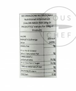 Pariani Candied Chestnut Syrup 500ml Ingredients