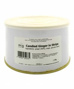 Ingredients Pariani Candied Ginger In Strips 2kg
