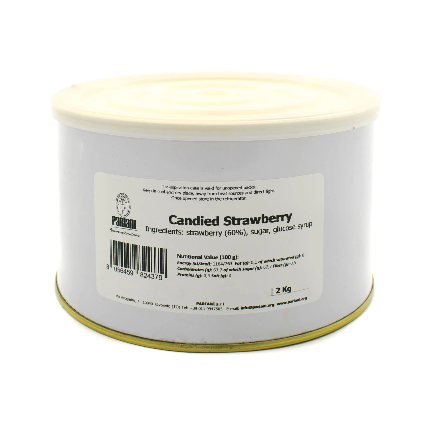 Pariani Candied Whole Wild Strawberry 2kg Ingredients 3 Pariani Candied Whole Wild Strawberry 2kg Ingredients