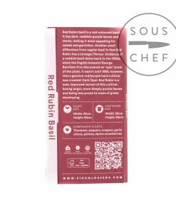 Ingredients Piccolo Red Rubin Basil Seeds 6 Ingredients Piccolo Red Rubin Basil Seeds