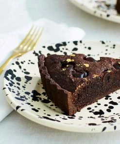 Puglia Handmade Puglia Black Splatter Dinner Plate 27cm 9 Puglia Handmade Puglia Black Splatter Dinner Plate 27cm