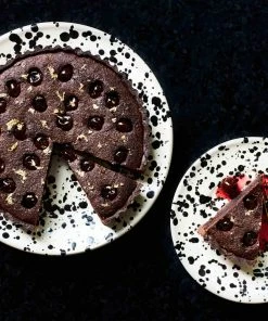 Puglia Handmade Puglia Black Splatter Side Plate 19cm 10 Puglia Handmade Puglia Black Splatter Side Plate 19cm