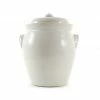 Sauerkraut Pots Cookware Handmade Stoneware Fermenting Crock In White 4.5 Litre 1 Sauerkraut Pots Cookware Handmade Stoneware Fermenting Crock In White 4.5 Litre