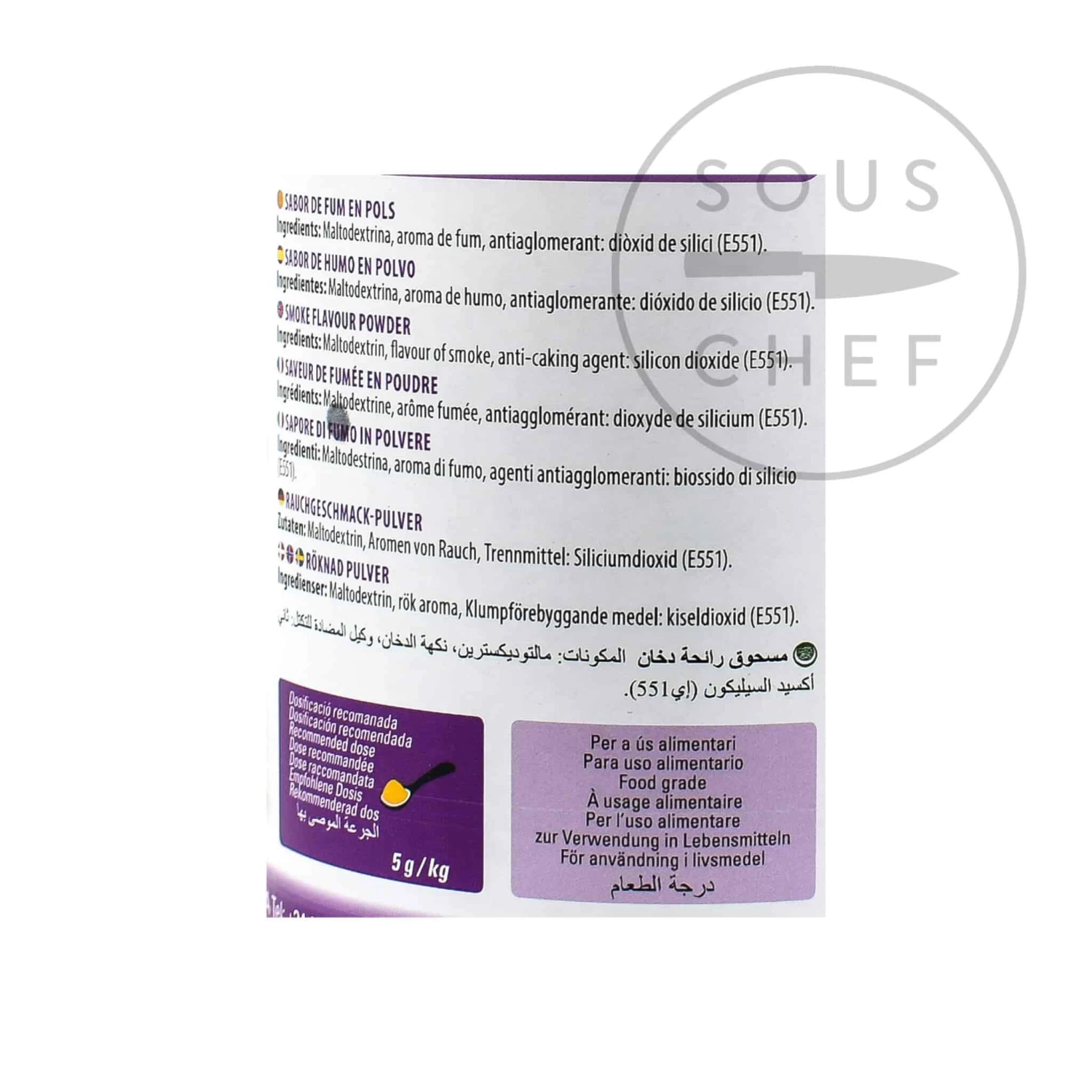 Sosa Home Chef Smoke Powder 500g Ingredients 4 Sosa Home Chef Smoke Powder 500g Ingredients