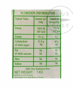 Royal Umbrella Glutinous Sticky Rice 1kg 7 Royal Umbrella Glutinous Sticky Rice 1kg