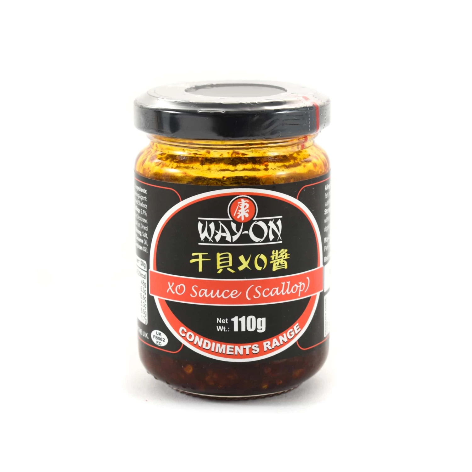 Way-On Ingredients XO Sauce With Scallop 110g 3 Way-On Ingredients XO Sauce With Scallop 110g