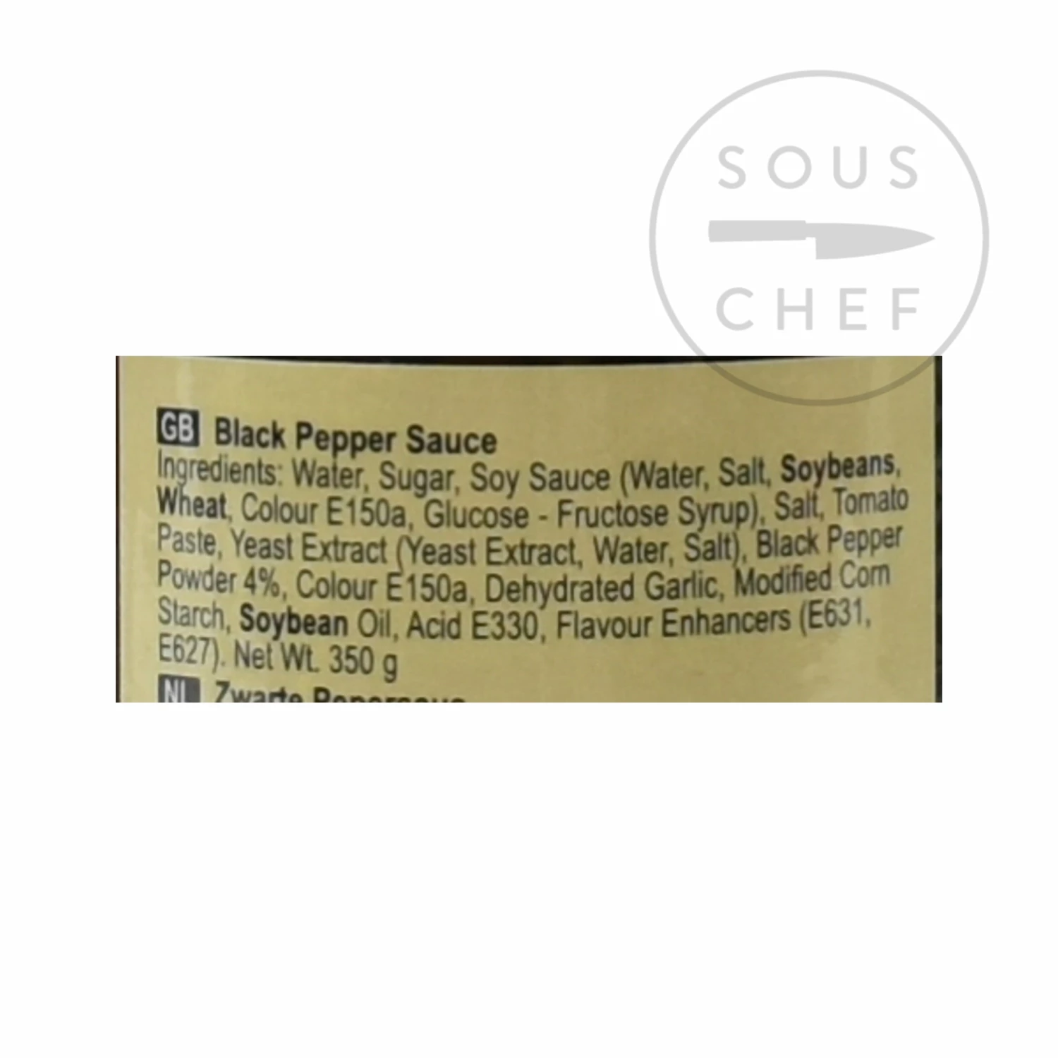 Ingredients Lee Kum Kee Black Pepper Sauce 350g 5 Ingredients Lee Kum Kee Black Pepper Sauce 350g