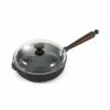 Cookware Skeppshult Traditional Cast Iron Deep Saute Pan With Lid 25cm
