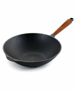 Skeppshult Traditional Cast Iron Wok 30cm Cookware
